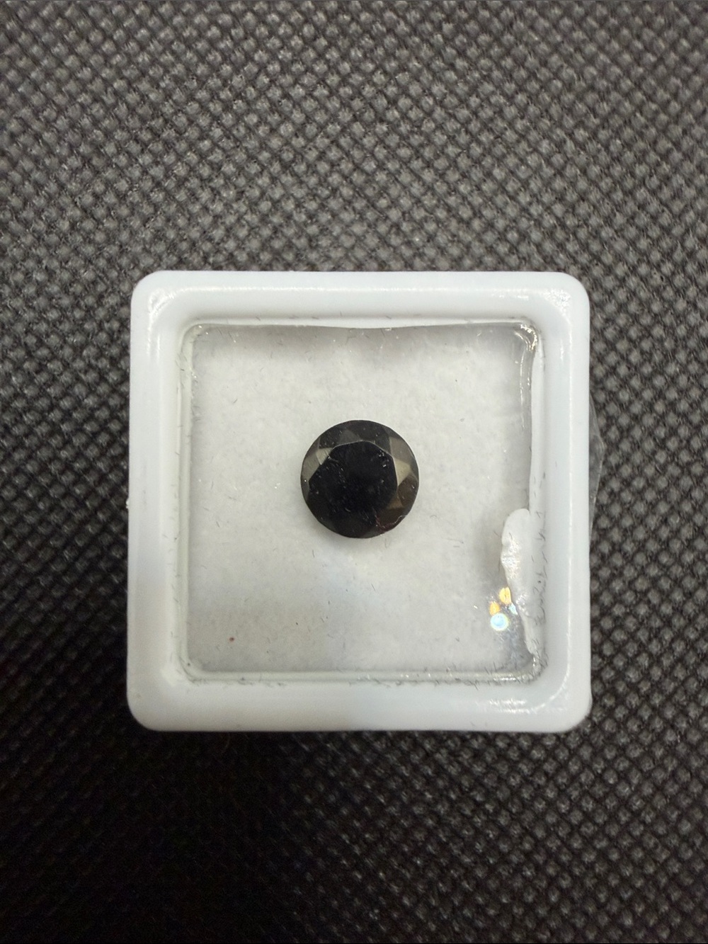 Silver Faceted Shungite Round  Loose Gemstone 8mm